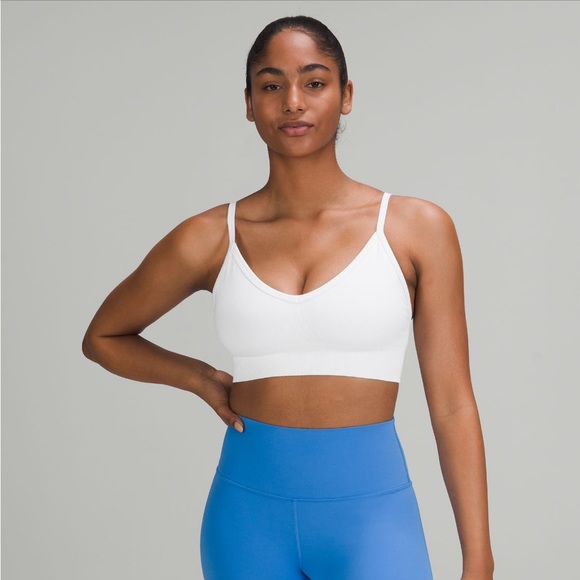 Lululemon size 6 ebb to street sports bra white with adjustable straps - Picture 1 of 4